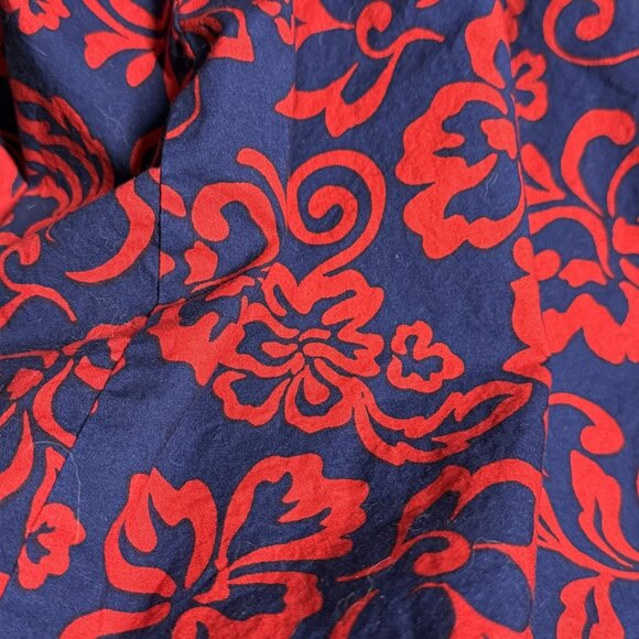 Sundry Anthropology Womens Red & Navy Floral Tiered Maxi Skirt Aloha Floral sz 2 - Picture 5 of 7